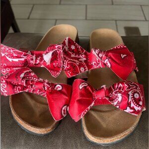 BANDANA BOW SANDALS